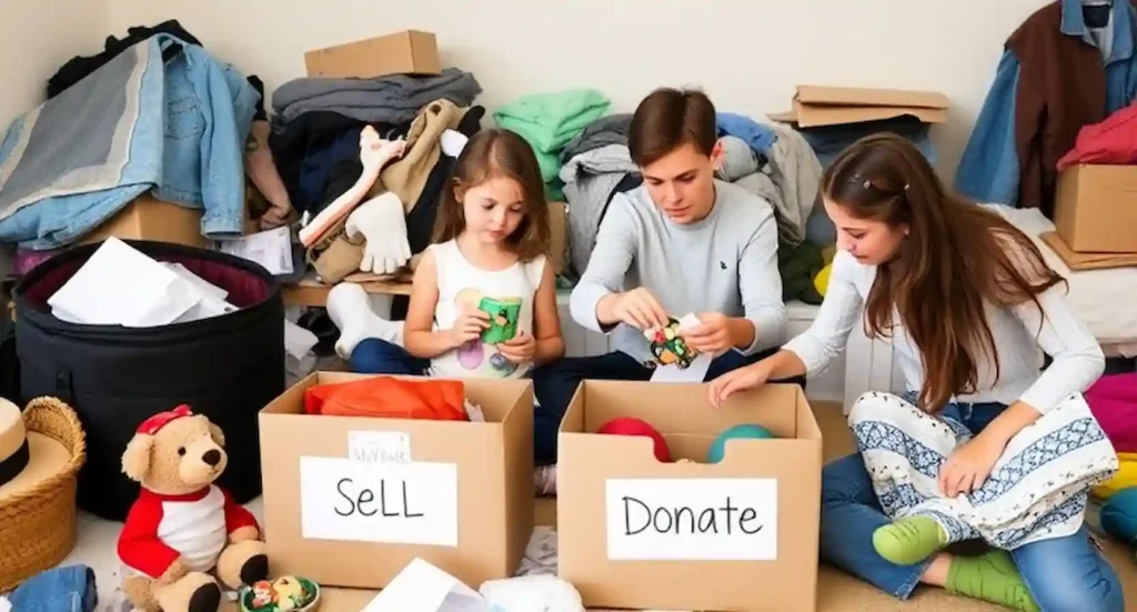 Keep the Decluttering Habit Alive, Adopt a One-In, One-Out Rule, Regular Decluttering Sessions, Encourage the Family to Join